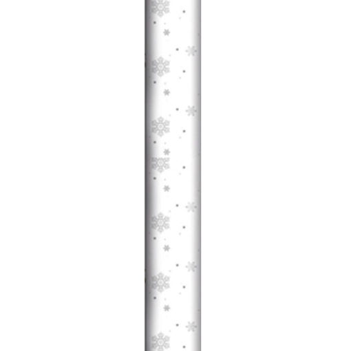 Picture of CHRISTMAS SNOWFLAKE CELLOPHANE WRAPPING ROLL 70CM X 2 METRES